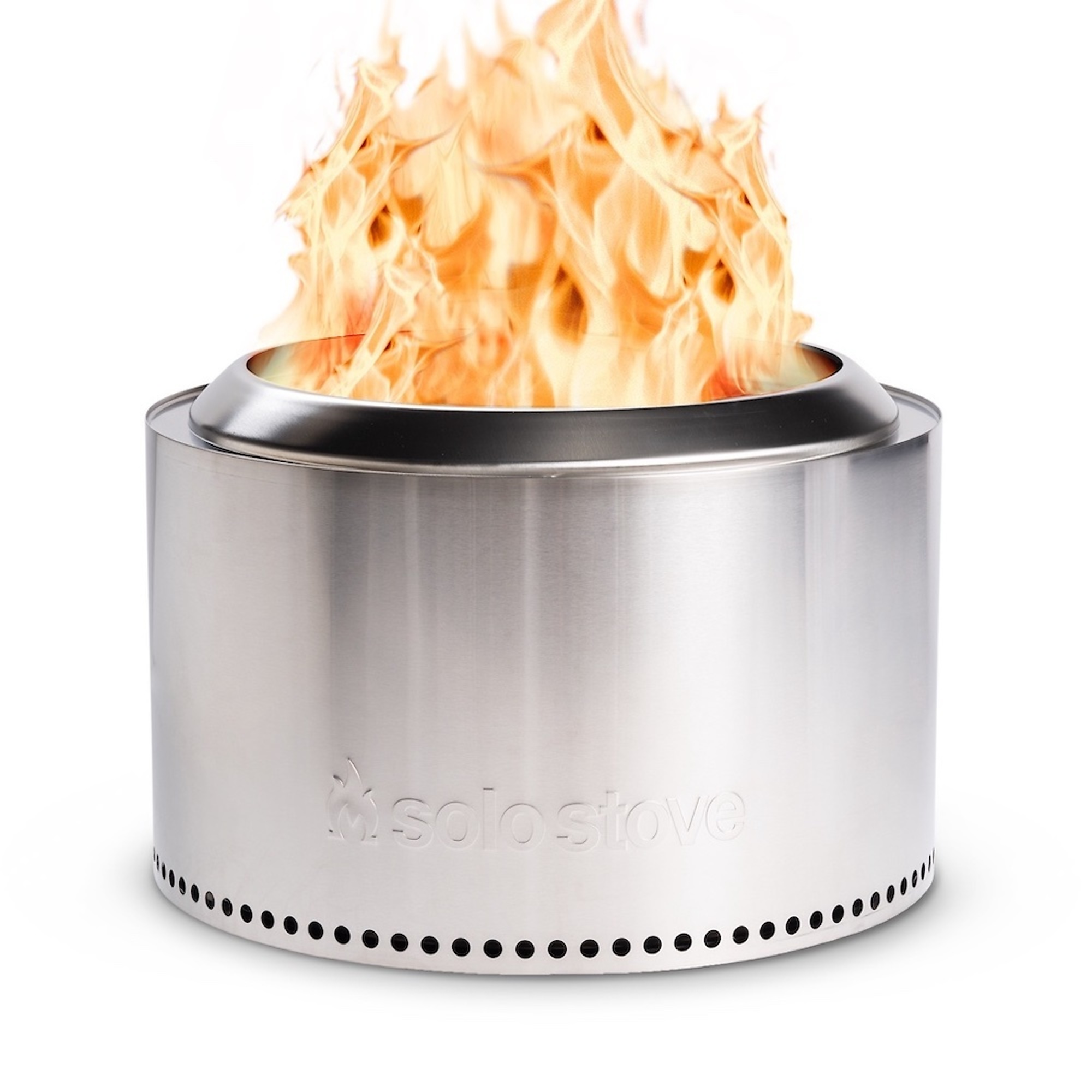 Solo Stove Wood Burning Fire Pit - 27in. Diameter, Stainless Steel, Smokeless, Model# SSYUK-27-2.0